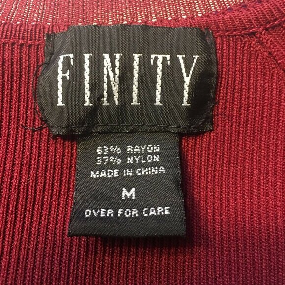 Womens Cardigan Knit Dress Set Red 2 Piece Coordinating Midi Size Medium u - Picture 13 of 13